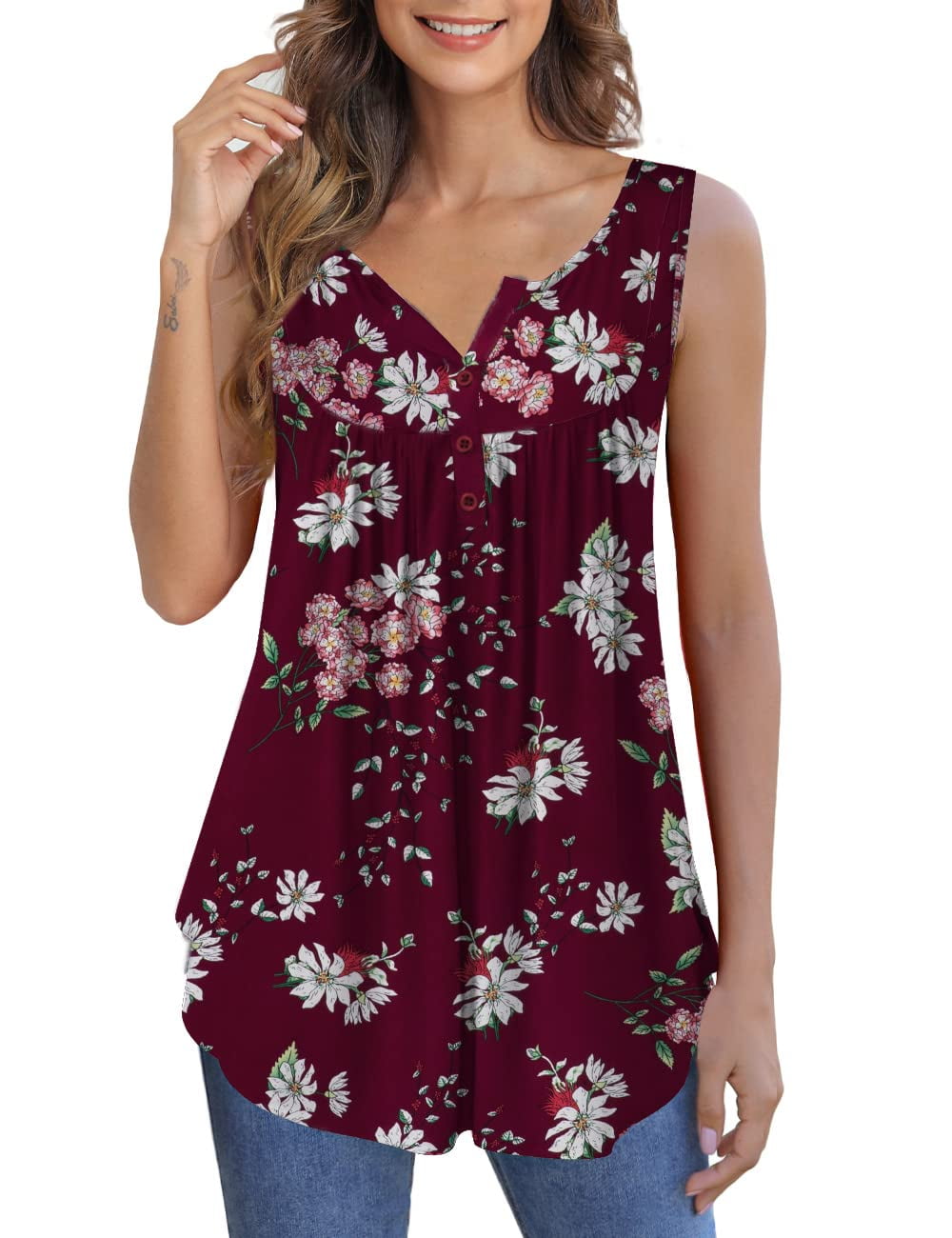 A2-Burgundy Flower