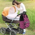 thumbnail image 6 of Pofeuu Festive Flamingos Print Diaper Bag Backpack, Multifunction Travel Pack Maternity Baby Changing Bags, Large Capacity, Waterproof, 6 of 6