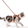 thumbnail image 1 of Cat Harness And Leash Set For Walking,adjustable Kitten Reflective Vest, Soft Breathable Harness For Pet Kitten Puppy Rabbit, 1 of 5