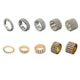 thumbnail image 4 of Minnieouse Anillo de amistad Diamantes brillantes Símbolo de vínculo eterno Compromiso único Anillo de promesa de boda dorado 5 filas Type3 NO3, 4 of 6