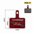 thumbnail image 1 of 2 Pair P20.11 Brake Pads Bike Hydraulic Disc Brake Pad for M335 395 Metal Bicycle Pads Cycling Parts, 1 of 5