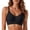 Black, variant on HNMKIU Seamless Fit Wireless Bra For Everyday Comfort Soft Underwear Top Breathable Stackable Casual Leisure All-Season Versatile -Closure Design Black - XXL