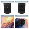 thumbnail image 3 of PhooArto Travel Cosmetic Bags Barrel Makeup Bag, Multifunctional Toiletry Bucket Bags Round Organizer Storage Pocket, Space Galaxy Swirl, 3 of 6