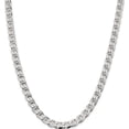 thumbnail image 1 of Sterling Silver 8.25mm Flat Cuban Anchor Chain (20 X 8.25) Made In Italy qfan220-20, 1 of 5