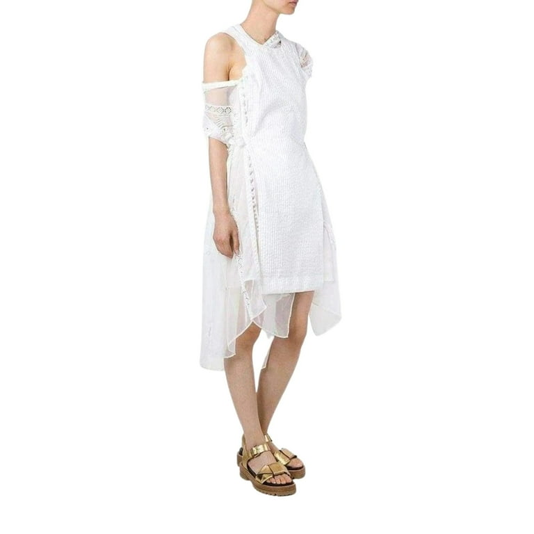 パーティードレス Lace Trim White Seersucker Dress Lace Trim White Seersucker Dress - Walmart.com