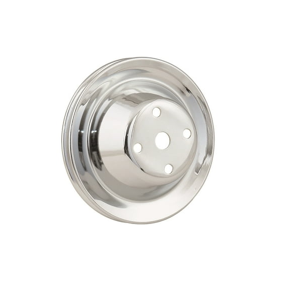 Mr Gasket 4974 Chrome Plated Steel Water Pump Pulley Fits select: 1969-1985 CHEVROLET C10, 1969 CHEVROLET CHEVELLE