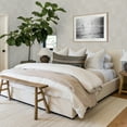 thumbnail image 2 of Tempaper x Pure Salt Bone Textured Check Removable Peel and Stick Wallpaper, 20.5 in X 16.5 ft, 2 of 4