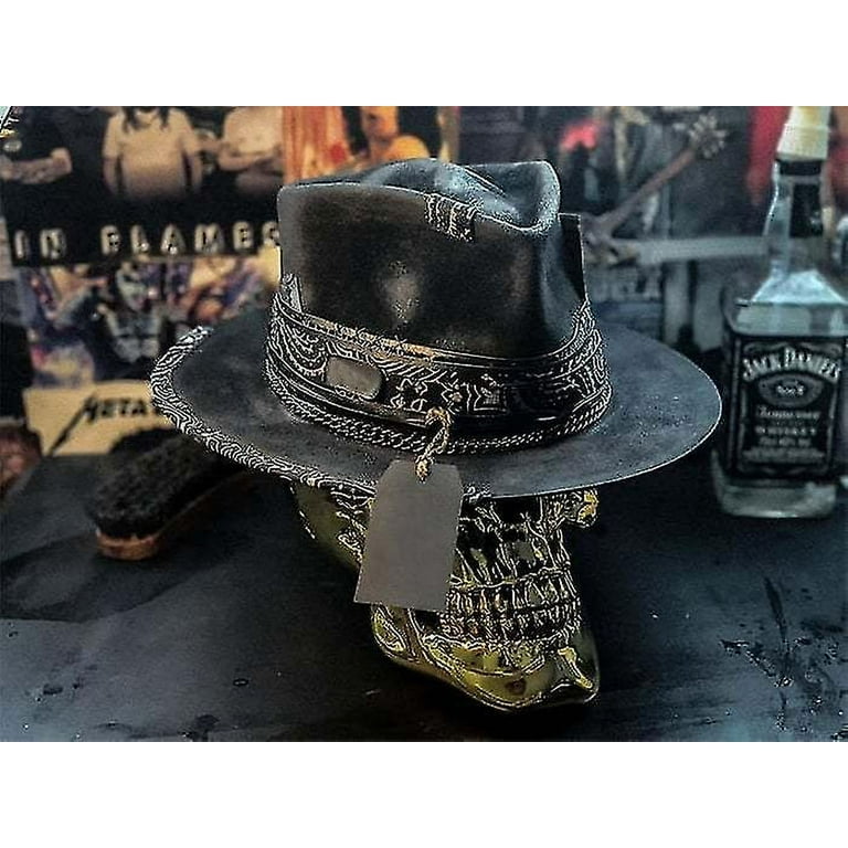 WOLF PEOPLE Mens Cowboy Hat Punk Style Western Cowboy Hat  display picture 3