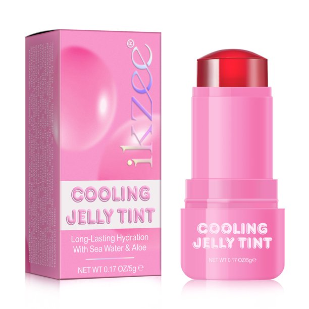 Fiudx Artículos en oferta con ofertas flash Tono color gelatina fruta, fresco, 0,18 oz, transparente, labios y mejillas, pintura construible