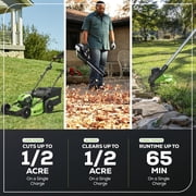 Greenworks 82V 21 Self-Propelled Lawn Mower, 8.0Ah Battery + Dual Port Charger