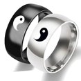 thumbnail image 4 of Anillos de Tai Chi de estilo chino sencillos para parejas, anillos creativos de Yin Yang para hombres y mujeres, joyería punk, regalos de moda para amigos., 4 of 4