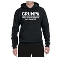 thumbnail image 2 of Wild Bobby,Grumpa Like A Regular Grandpa Only Grumpier, Father's Day, Unisex Graphic Hoodie Sweatshirt, Black, X-Large, 2 of 3