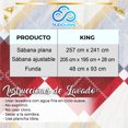 thumbnail image 2 of Juego De Sabanas King Size Microfibra Amplias Con Diseño NubiSuave  Estampado, 2 of 6