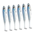 thumbnail image 4 of koolsoo 6 Pièces Leurre de Pêche Leurre de Bar Appâts de Pêche Réalistes Légers, 4 of 9