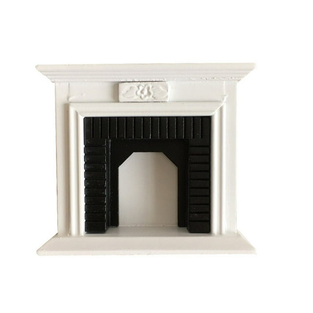 1:12 Dollhouse Miniature Furniture Simulation White Fireplace Mini Decoration