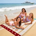 thumbnail image 4 of Ohmyroo Microfiber Beach Blanket 78.7x55.1inch Large Rectangular Thick Sand Free Quick Dry Mat, 4 of 6