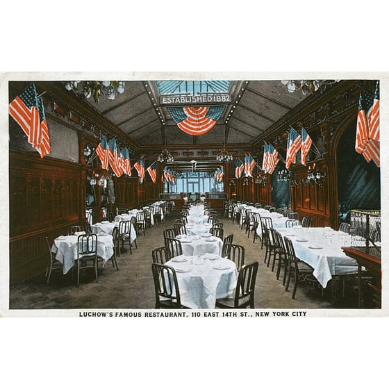 Famous Restaurants In New York City Nyc Luchows Famous Restaurant New York City Usa Poster Print By Mary Evans Pharcide