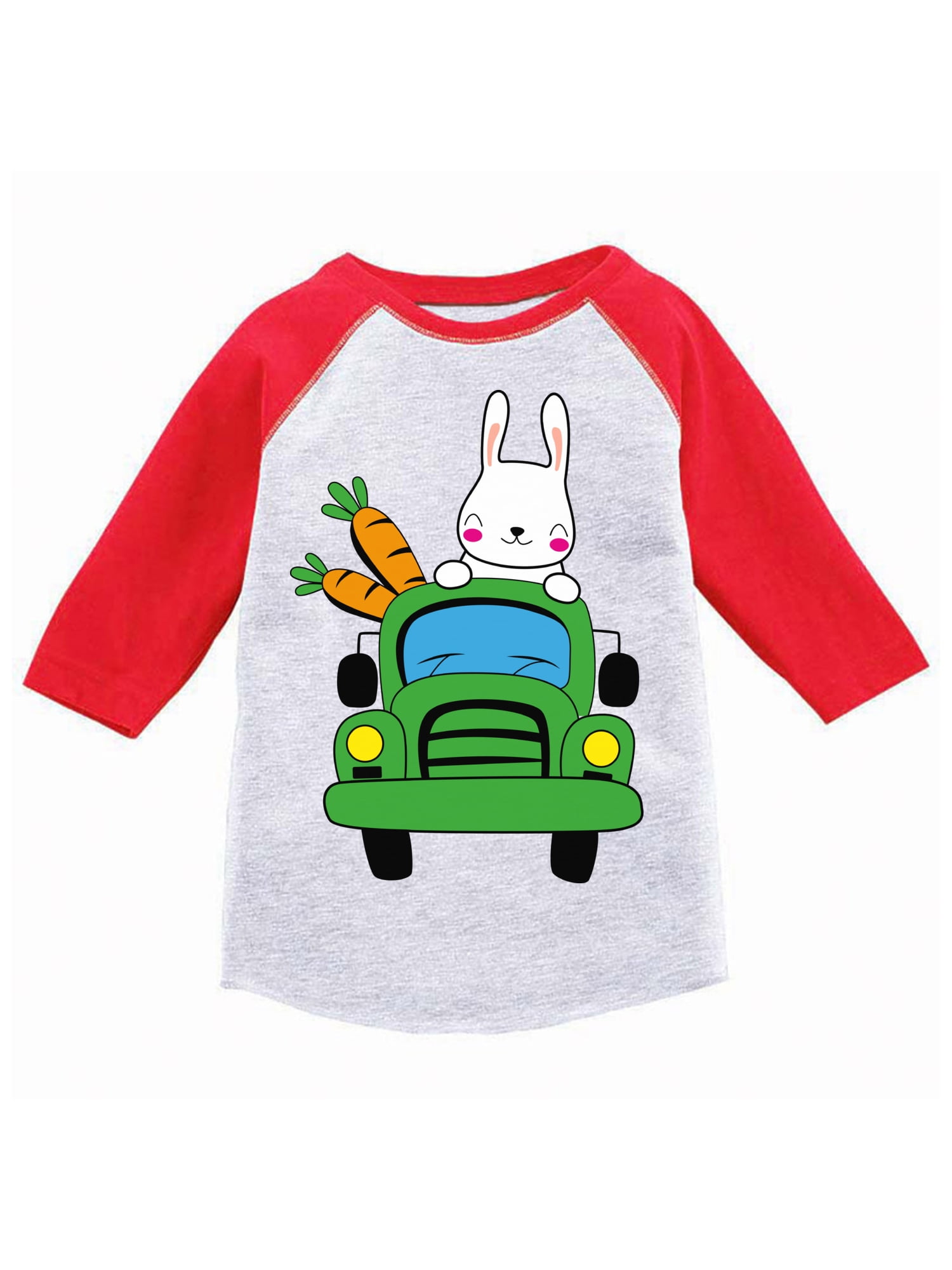 Easter Raglan TShirt for Kids 4T 5T Boys Girls Bunny Toddler Outfits