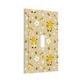 thumbnail image 6 of Zufioo Cute Bee Gnomes Print Switch Wall Plate, Dustproof and Heat-resistant Decorative Wall Switch Cover, Suitable for Residential and Commercial Areas-Mid-size, 6 of 8