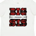 thumbnail image 4 of Inktastic Big Sis Buffalo Plaid Sister Girls Toddler T-Shirt, 4 of 5