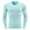 008 Sky Blue, variant on Men's Compression Shirt Long Sleeve Athletic Workout T-Shirts Top Active Sport Baselayer Undershirt Gear Shirt