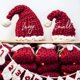 thumbnail image 3 of Gorro de punto con pompón para niños y adultos, gorro suave de Papá Noel, regalo de fiesta de año nuevo, 2022, 3 of 4