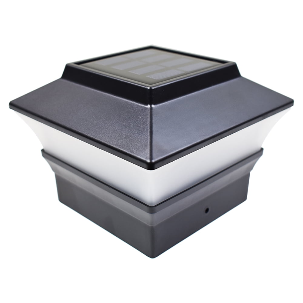 iGlow 18 Pack Copper/Silver/White Solar LED Post Deck Cap Light for Outdoor  Garden, PVC Vinyl Wood - Walmart.com, image size:1000x1000