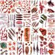 thumbnail image 2 of 228+ piezas 28 hojas 3d tatuajes falsos de cicatrices de zombies kit de maquillaje temporal de Halloween para niños mujeres hombres adultos tatuajes de heridas falsas cortadas con puntadas maquillaj, 2 of 5