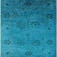 thumbnail image 1 of Ahgly Company Indoor Square Mid-Century Modern Deep SkyBlue Oriental Area Rugs, 7' Square, 1 of 6