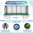 thumbnail image 4 of Plexalife - Mega 10' X 17' Gymnastics Style, Rectangular Trampoline Set with Premium Top-Ring Enclosure System, 4 of 6