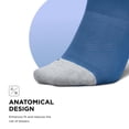 thumbnail image 4 of Feetures Elite Light Cushion Mini Crew Sock - Sport Sock with Targeted Compression - Blue Track , XLarge (1 Pair), 4 of 7