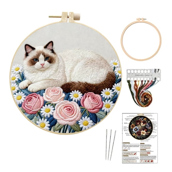 TIELUTT Complete Embroidery for Beginners with Patterns Needles and Threads DIY Art Knitting Books Knitting Needles Set Metal Knitting Needles Knitting Books for Babies Knitting Needles for Beginners