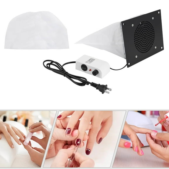 TFCFL 110V Electric Embedded Nail Vacuum Cleaner Desktop  Manicure Art Nail Dust Collector 3650RPM