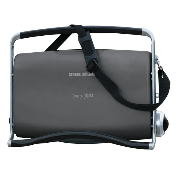 Foreman Portable Gas Camp & Tailgate Grill, Gun Metal, GP200GM