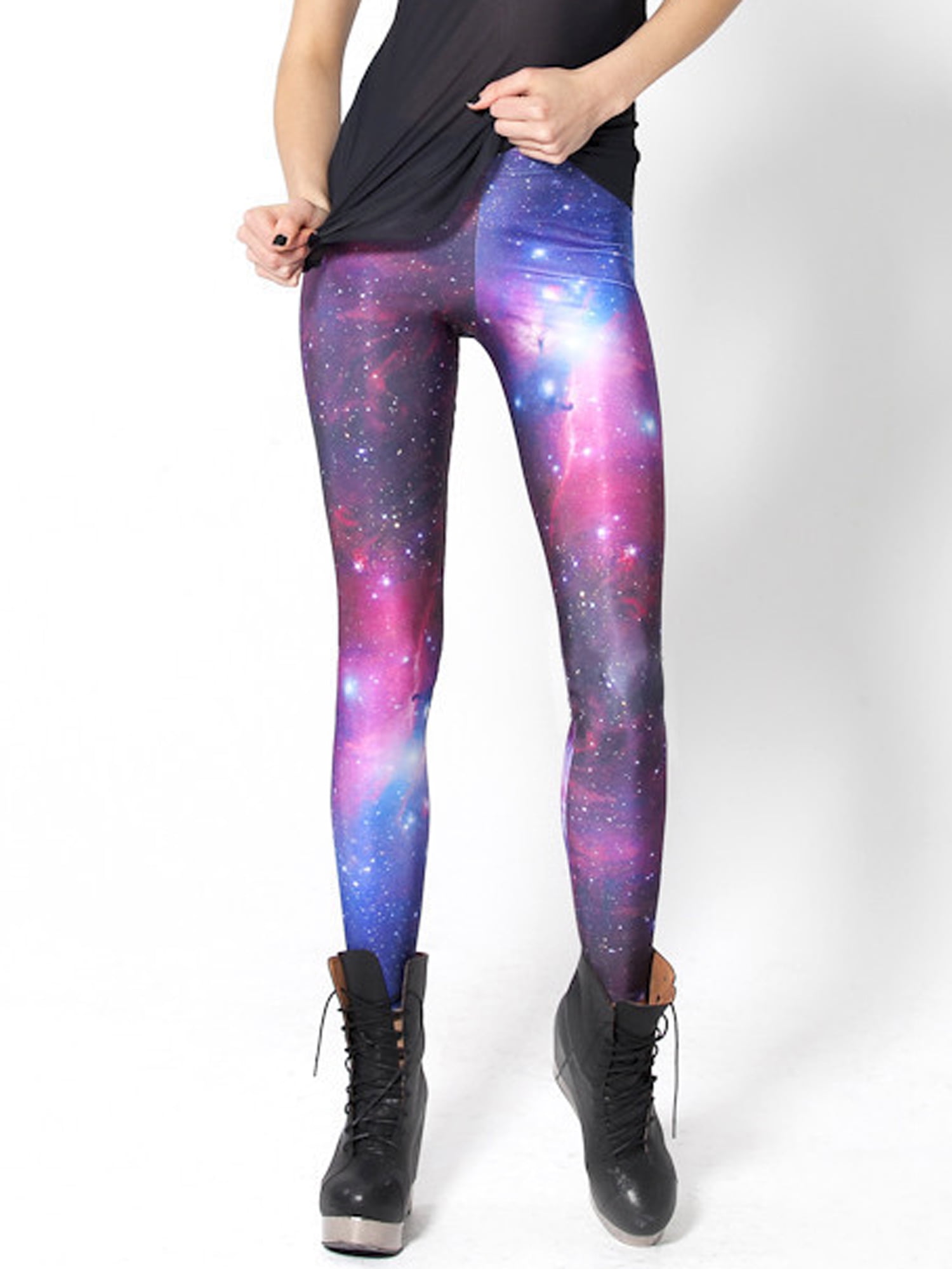 SAYFUT SAYFUT Women's Seamless Stretch Printed Leggings Ankle Length