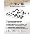 9 count Titanium Nose Rings Studs Set, 20G Nose Studs for Women Men - L ...