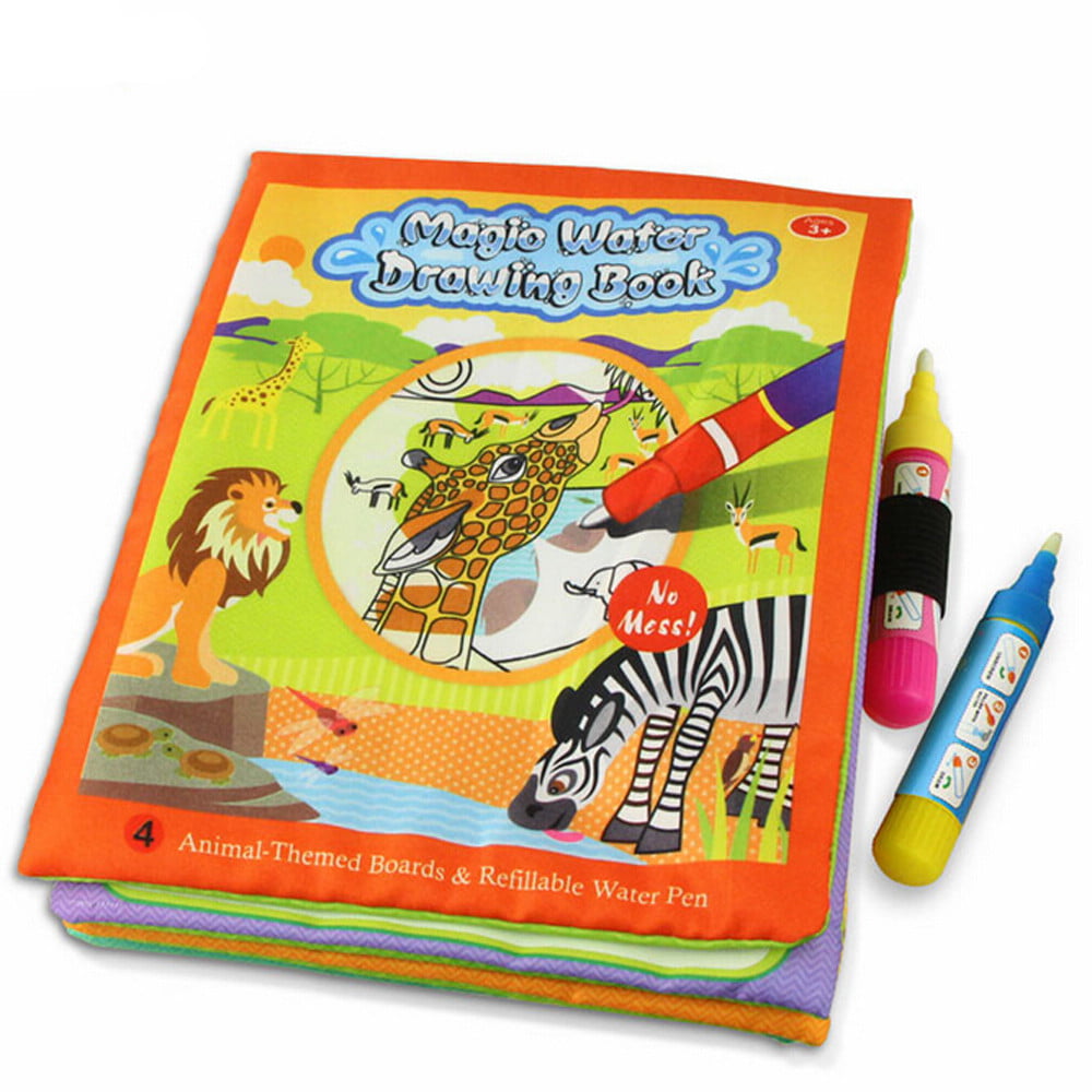 Magic Drawing Water Pen Painting Doodle Mat Board Kids Painting To TPI 