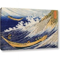ArtWall Katsushika Hokusai "Ocean Waves" Gallery-Wrapped Canvas