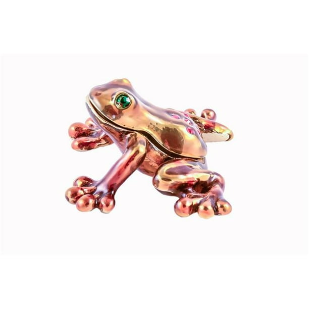 Download Ciel Collectables Ciel Collectables 1150856 Mini Frog Gold Plating Trinket Box Brown Enamel Swarovski Crystals Walmart Com Walmart Com