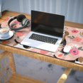thumbnail image 3 of Long Mouse Pads for Desk,Pink Beagle and Flower Desk Mats on Top Of Desks, Desk Mouse Pad Extra Large with 3mm Non-Slip Base and Stitched Edge for Gaming,Office,Work,Home 35.4"x15.7", 3 of 6