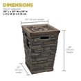 thumbnail image 6 of Alpine Corporation 29"H Gas Fire Pit with 32K BTU & Adjustable Flame, 6 of 6