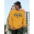 thumbnail image 2 of Do Your Thing College Style Sweatshirt Men -Image by Shutterstock, Male x-Large, 2 of 4
