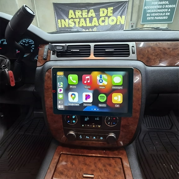 LICHENGTAI 2GB 32GB Car Stereo GPS Navigation 10" Screen For Chevrolet Tahoe Suburban 2007-2014 Double Din Built-in Wireless Carplay Android Auto Bluetooth FM Support Mirror Link SWC Backup Camera