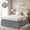 Gray, variant on AzulHome Queen Bed Skirt 18 Inch Drop Dust Ruffle, 90GSM with 2 Adjustable Elastic Belts, Easy Fit Wrap Around (Gray)