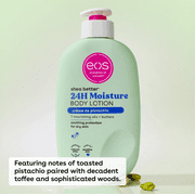 Bundle of eos Shea Butter Lotion, Creme de Pistachio & Vanilla Cashmere, for Dryness 16oz