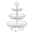 thumbnail image 2 of material acero inoxidable de 3 niveles, soporte de almacenamiento, soporte de alambre desmontable, soporte para frutero para Gloria Cuenco de cesta de frutas, 2 of 9