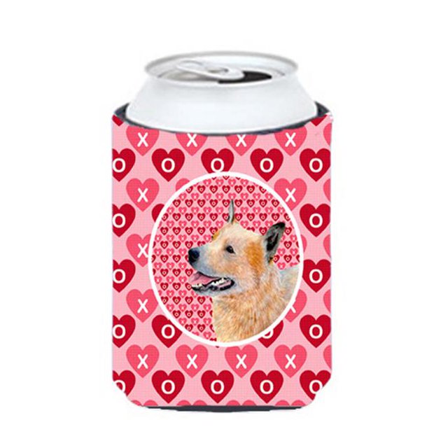 Australian Cattle Dog Valentines Love and Hearts Can or Bottle Hugger