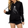 thumbnail image 1 of Sudadera Hoodie Deportiva Con Capuchaletra De Mujer Impresa, 1 of 8