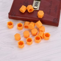 HEALEEP 20Pcs Orange Silicone Lug Nut Covers For Car Wheel Bolt Protection 19Mm