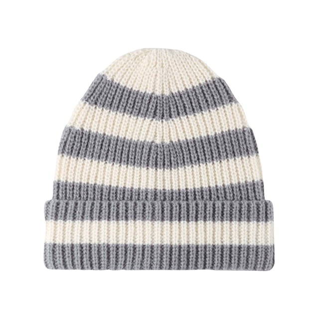 Winter Hat for Men Warm Woolen Striped Outdoor Fashion Hat Cold Weather Comfortable Durable Style